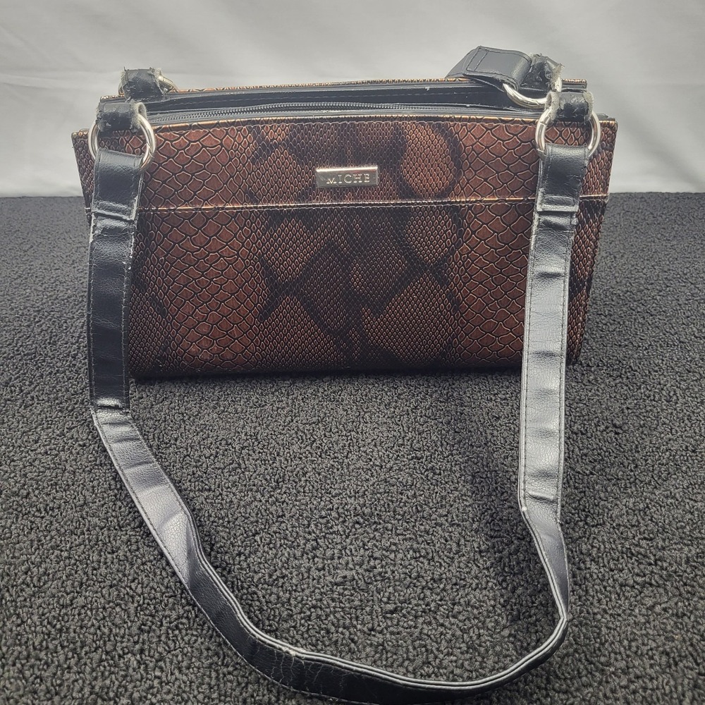 Miche Classic Shell "Jen"Bronze/Brown Faux Snake Skin New-unused